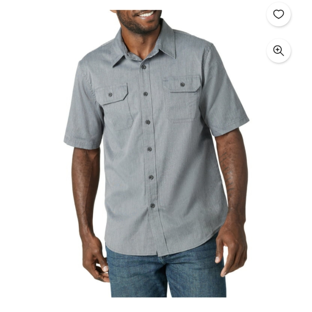 Mens woven short sleeve shirt